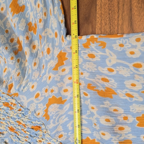 Olivia James Bea Top, Blue Floral Vine - Picture 10 of 11